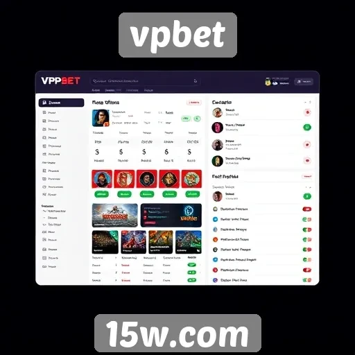 Interfaces de usuário do vpbet para jogadores
